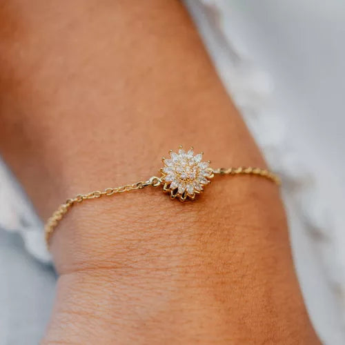 PULSERA GIRASOL GIRATORIO